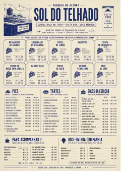 Cafe Dessert Case menu template preview