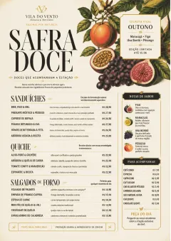 Seasonal Pastry menu template preview