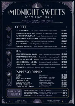 Midnight Sweets menu template preview