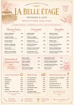 Patisserie Elegant menu template preview