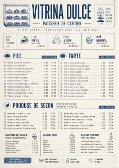 Cafe Dessert Case menu template preview