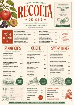 Seasonal Pastry menu template preview