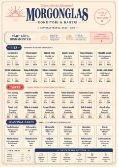 Cafe Dessert Case menu template preview