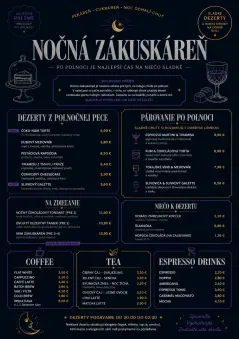 Midnight Sweets menu template preview