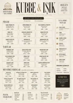 Cafe Dessert Case menu template preview
