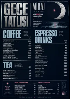 Midnight Sweets menu template preview