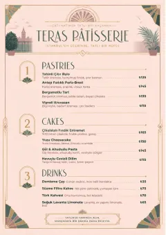 Patisserie Counter menu template preview