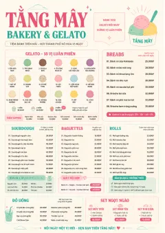 Gelato Bright menu template preview