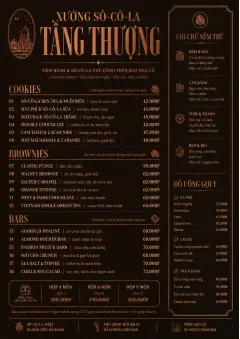 Chocolate Atelier menu template preview
