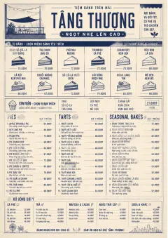 Cafe Dessert Case menu template preview