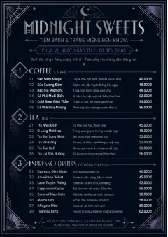 Midnight Sweets menu template preview