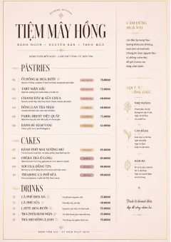 Patisserie Counter menu template preview