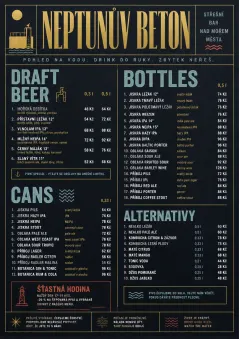 Editorial Cellar menu template preview