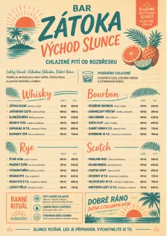 Tropical Refresh menu template preview