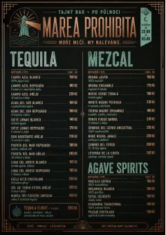 Speakeasy Spirits menu template preview