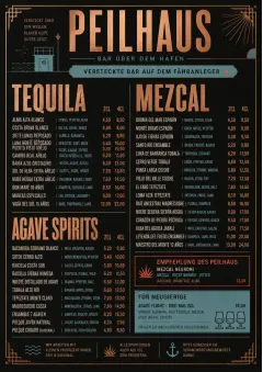 Speakeasy Spirits menu template preview