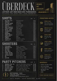 Industrial Craft menu template preview
