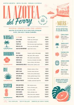 Tropical Refresh menu template preview
