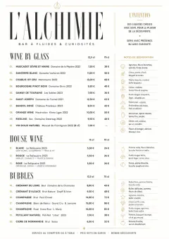 Modern Minimal Pour menu template preview