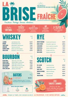 Tropical Refresh menu template preview