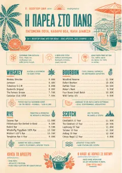 Tropical Refresh menu template preview