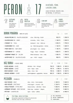 Modern Minimal Pour menu template preview