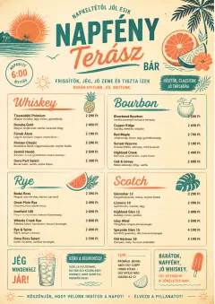 Tropical Refresh menu template preview
