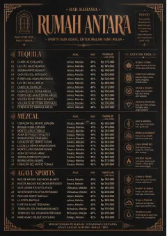 Speakeasy Spirits menu template preview