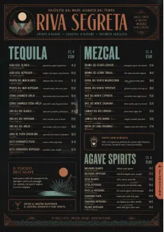 Speakeasy Spirits menu template preview