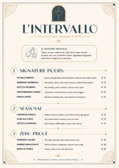 Boutique Pour Card menu template preview