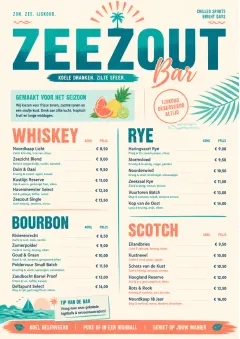 Tropical Refresh menu template preview