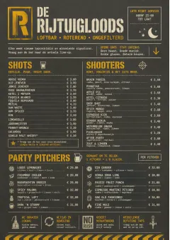 Industrial Craft menu template preview