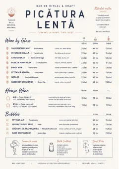 Modern Minimal Pour menu template preview