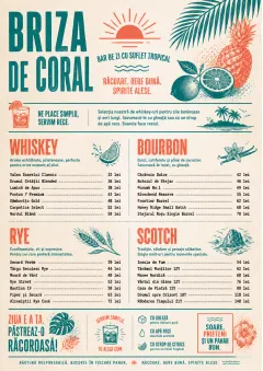 Tropical Refresh menu template preview