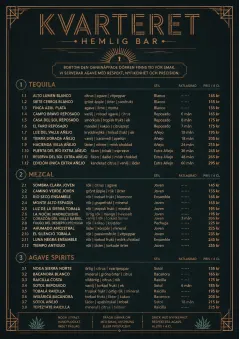 Speakeasy Spirits menu template preview