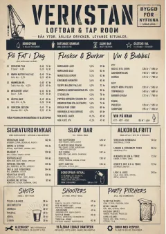Industrial Craft menu template preview