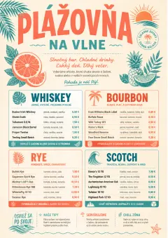 Tropical Refresh menu template preview