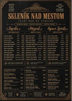 Speakeasy Spirits menu template preview