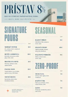 Boutique Pour Card menu template preview