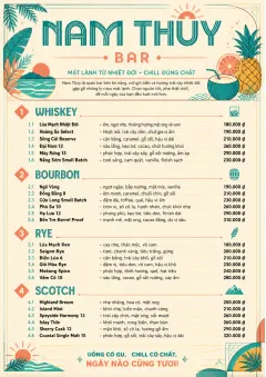 Tropical Refresh menu template preview
