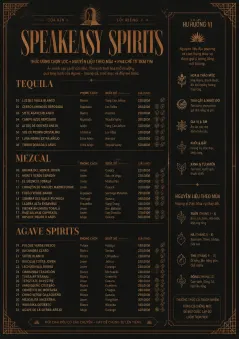 Speakeasy Spirits menu template preview