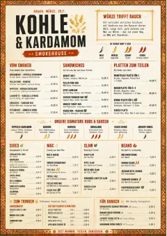 Spice Market Bold menu template preview