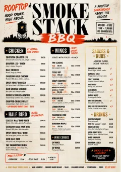 Street Stall Energy menu template preview