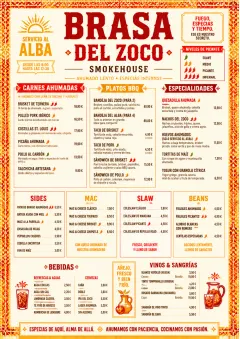 Spice Market Bold menu template preview