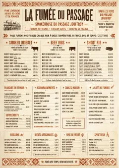 Heritage Tradition menu template preview