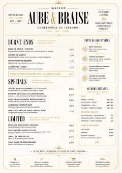 Fine Regional menu template preview