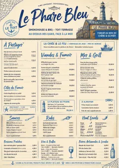 Coastal Regional menu template preview