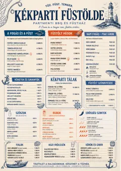 Coastal Regional menu template preview
