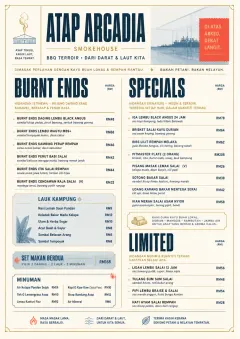Fine Regional menu template preview