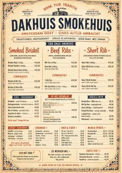 Heritage Tradition menu template preview